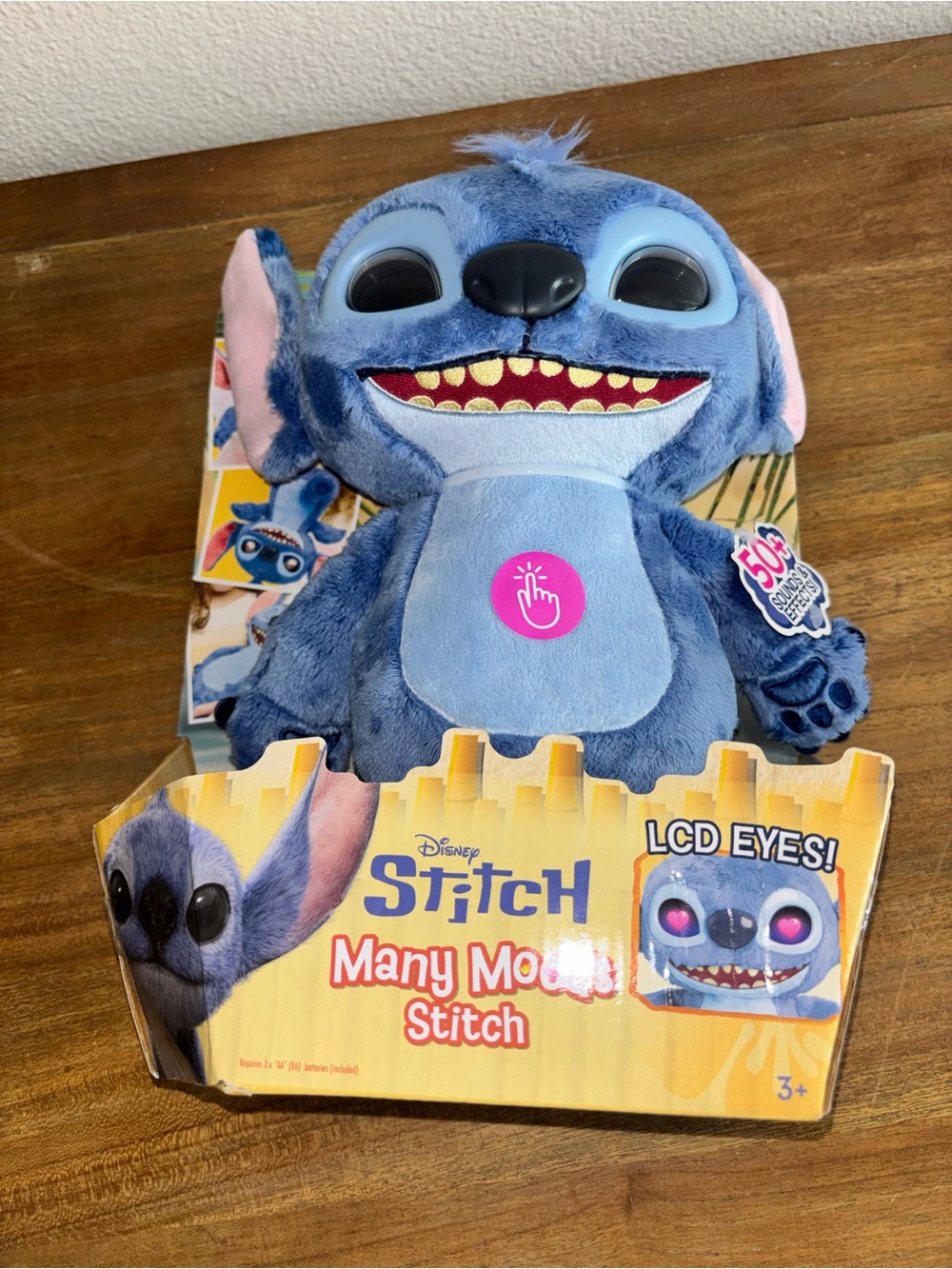 Just Play Disney Stitch Many Moods of Stitch Interactive Feature Plush Soft Toy